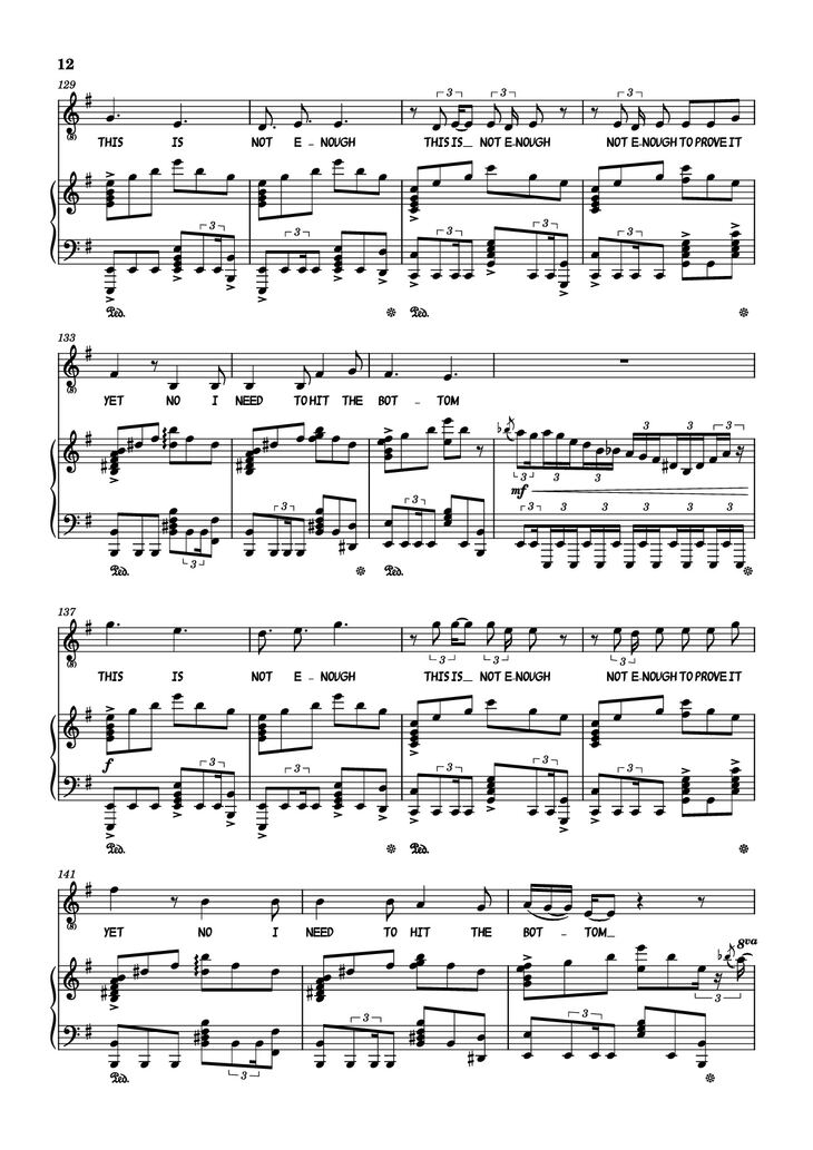 Page 12 of the piano sheet music PDF - Hand Me My Shovel, I