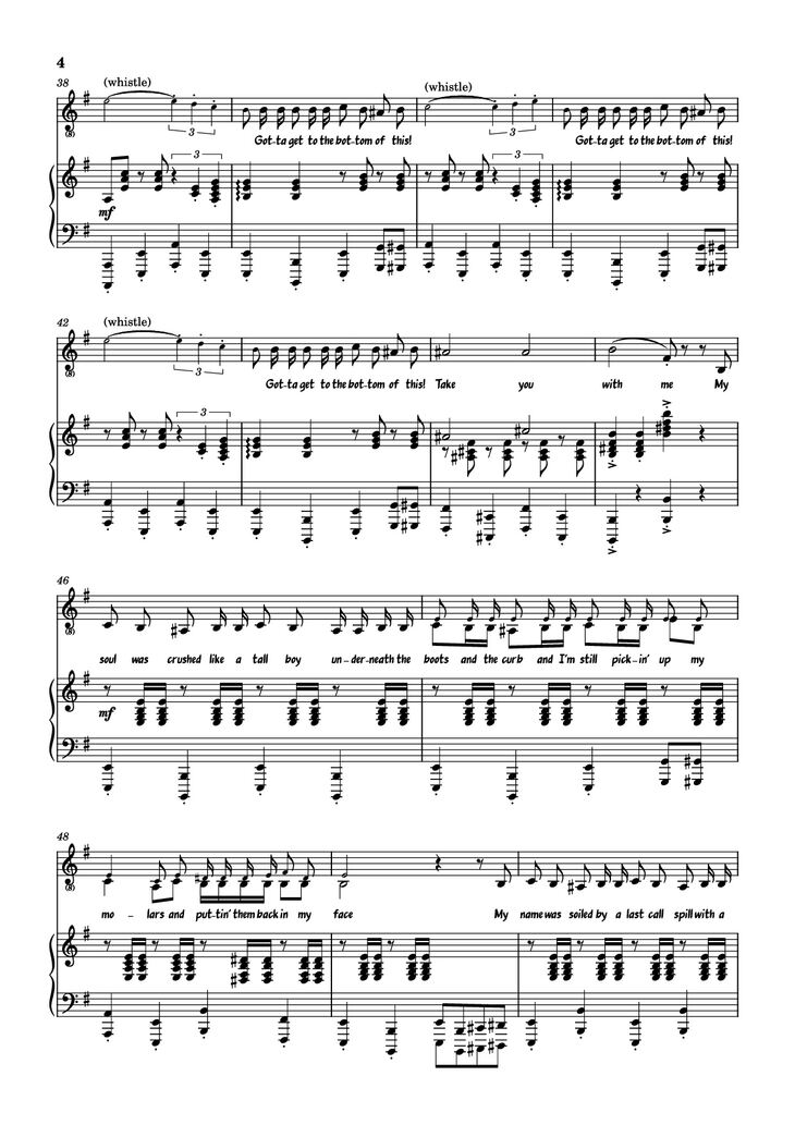 Page 4 of the piano sheet music PDF - Hand Me My Shovel, I