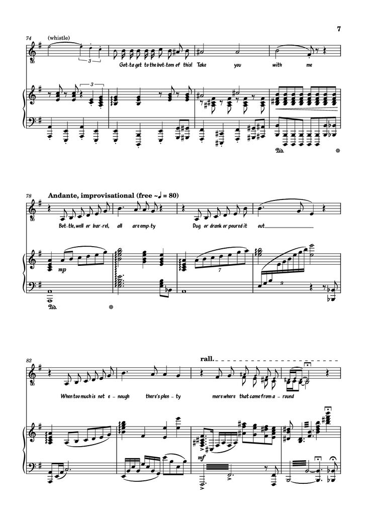 Page 7 of the piano sheet music PDF - Hand Me My Shovel, I