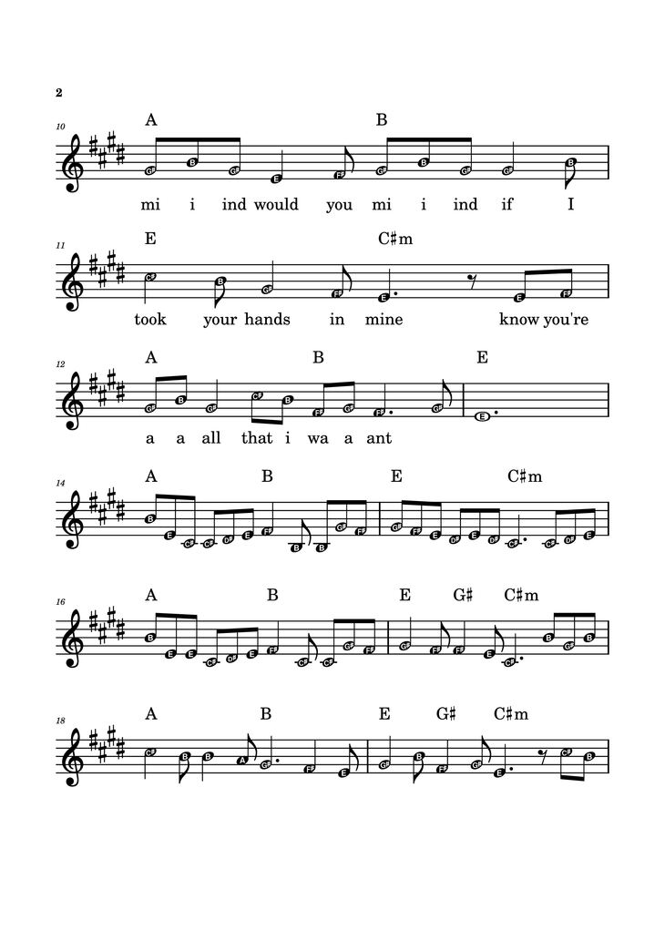 Page 2 of the piano sheet music PDF Piano - Blue - Yung Kai by Athul C Arun
