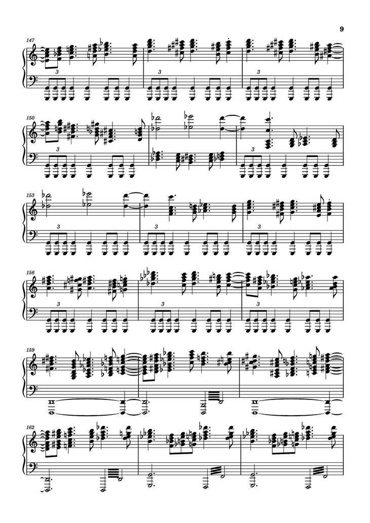 Page 9 of the piano sheet music PDF Piano - The Planets - Mars Piano by Composer / arranger