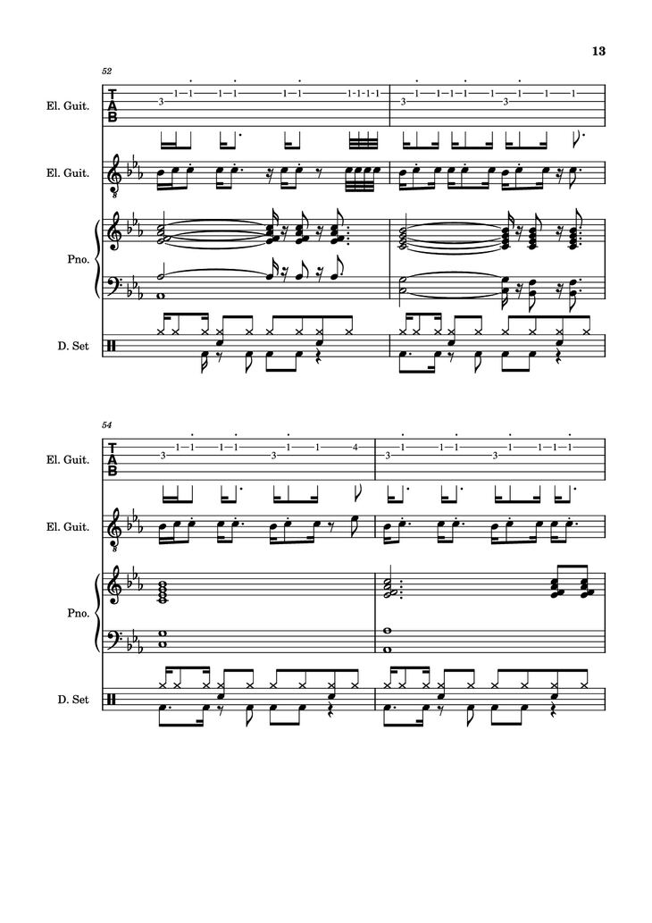 Page 13 of the piano sheet music PDF - Dark Necessities Piano by ManoGhostBoy