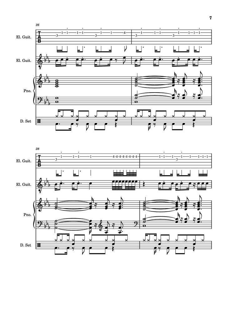 Page 7 of the piano sheet music PDF - Dark Necessities Piano by ManoGhostBoy