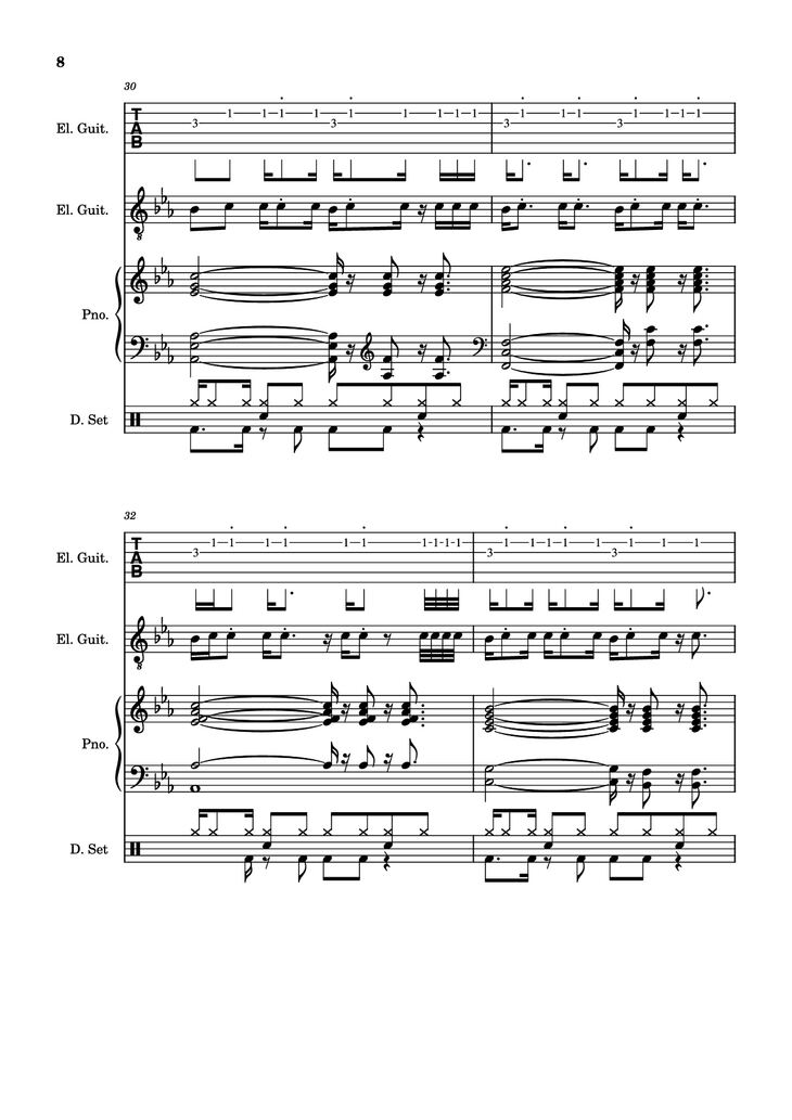 Page 8 of the piano sheet music PDF - Dark Necessities Piano by ManoGhostBoy