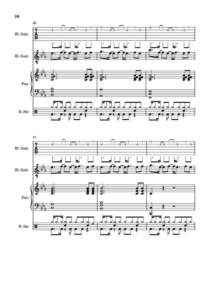 Page 10 of the piano sheet music PDF - Dark Necessities Piano by ManoGhostBoy