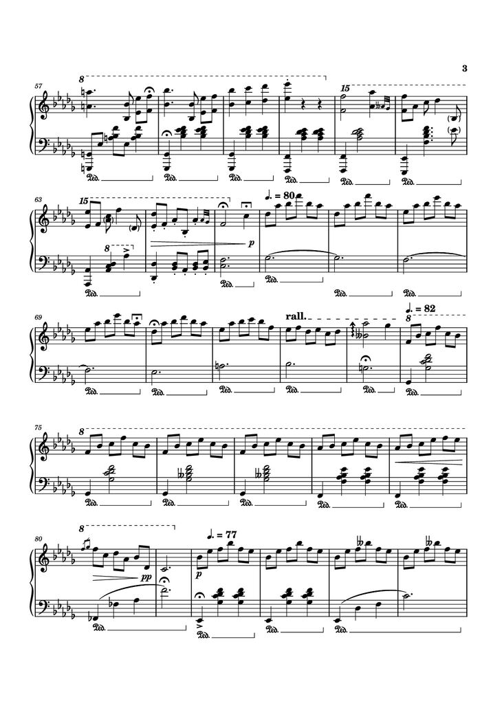 Page 3 of the piano sheet music PDF Piano - diminished chords are cooler than i thought :O Piano by Arranged by Dara S