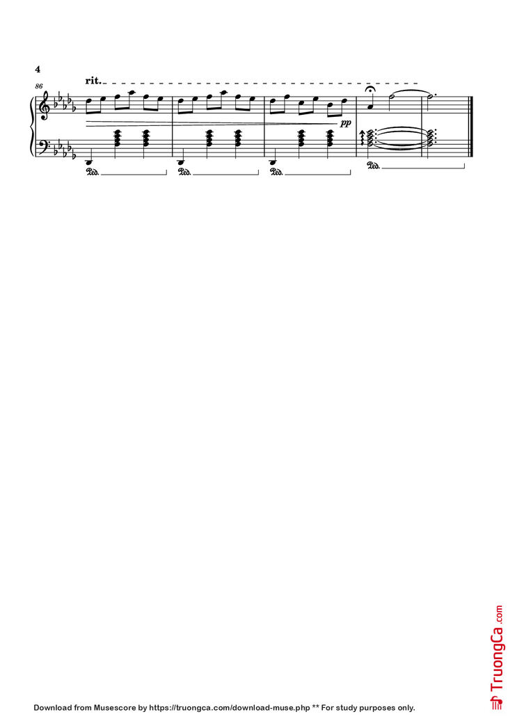 Page 4 of the piano sheet music PDF Piano - diminished chords are cooler than i thought :O Piano by Arranged by Dara S
