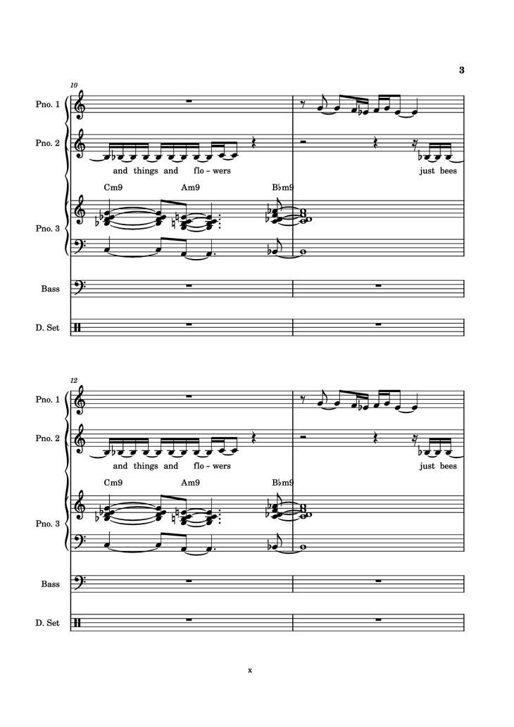 Page 3 of the piano sheet music PDF Piano Guitar Tab - Everybody Loves the Sunshine Piano by Arr. Mohsam