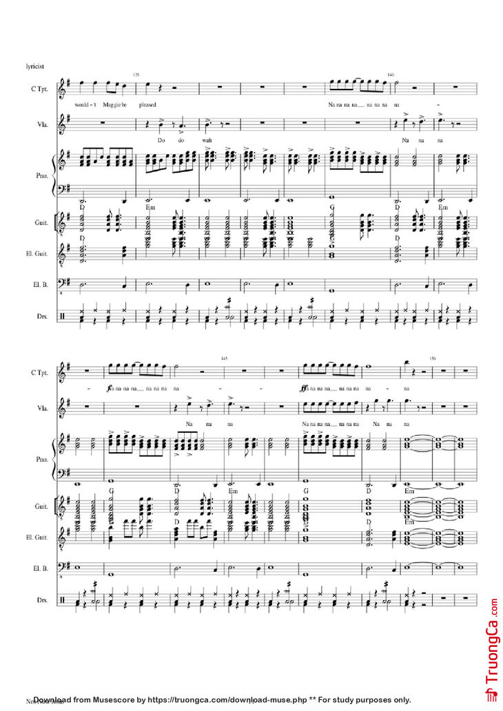 Page 11 of the piano sheet music PDF Piano Guitar Tab - Not Now John Piano by Roger Waters