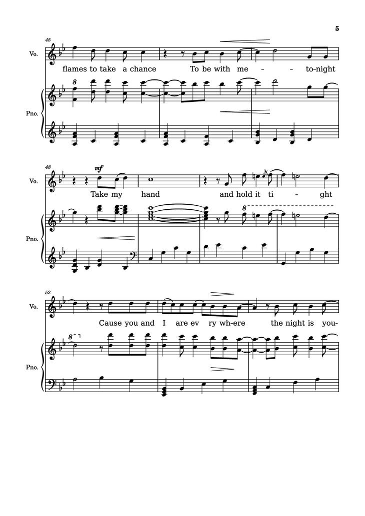Page 5 of the piano sheet music PDF Piano - Down By The River Piano by Borislav Slavov