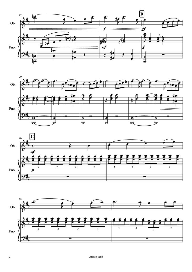 Page 2 of the piano sheet music PDF Piano - Swan Lake - Finalle Piano by Pyotr Ilyich Tchaikovsky