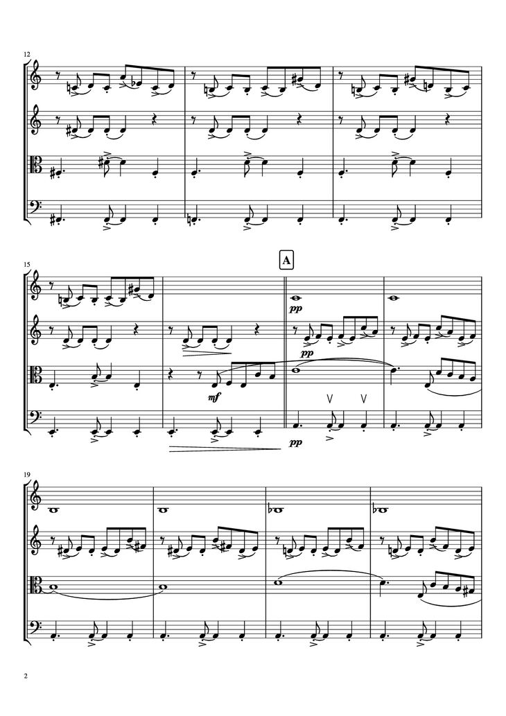 Page 2 of the piano sheet music PDF - libertango Violin by A. Piazolla