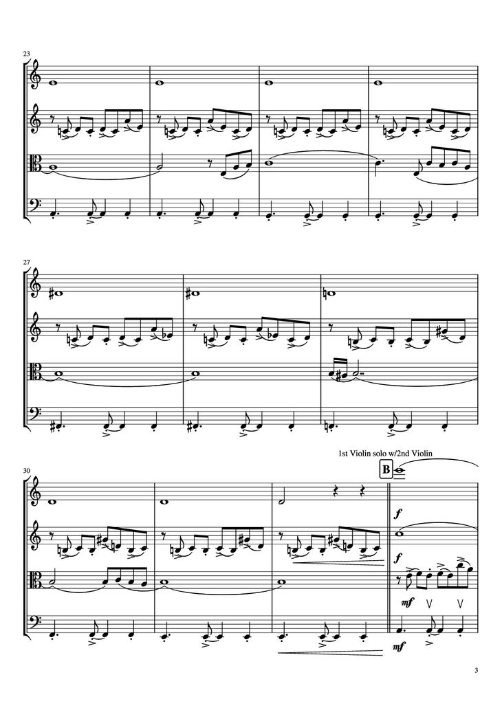 Page 3 of the piano sheet music PDF - libertango Violin by A. Piazolla