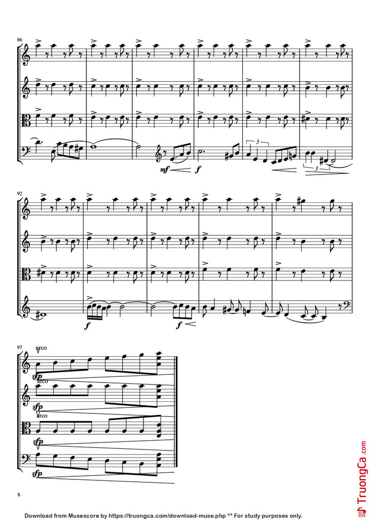 Page 8 of the piano sheet music PDF - libertango Violin by A. Piazolla