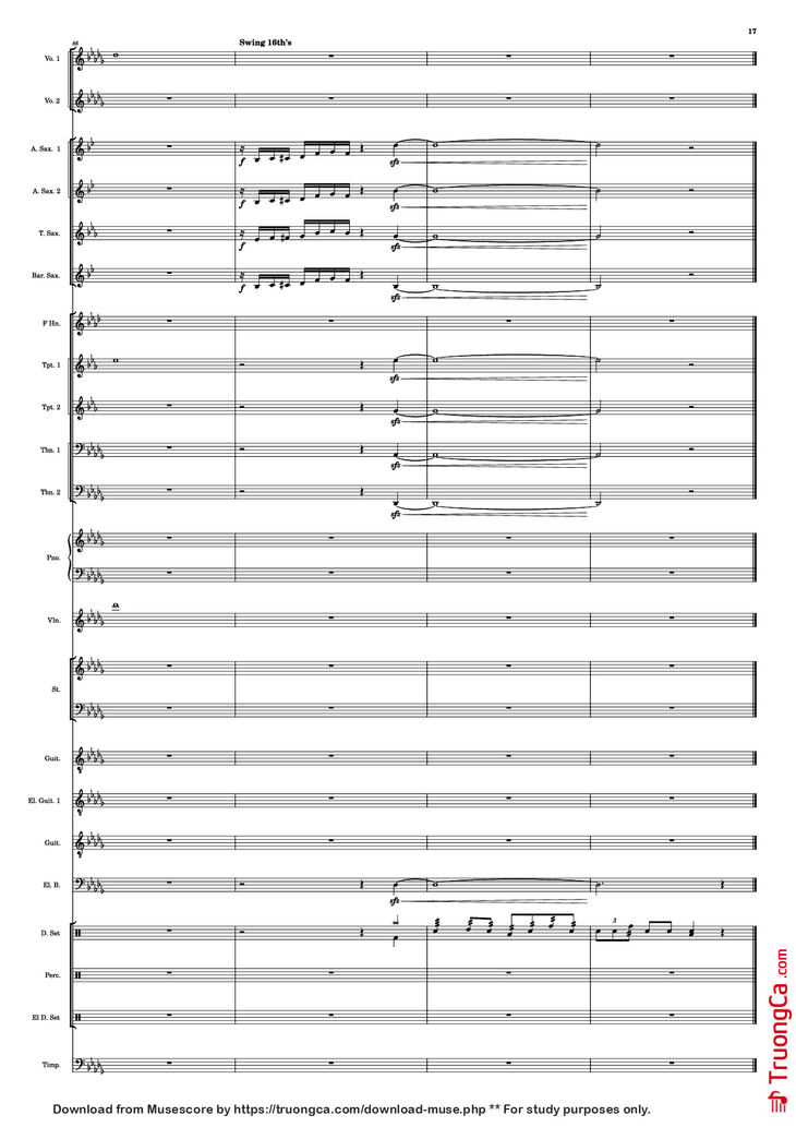 Page 17 of the piano sheet music PDF - Se mettre sur son trente-et-un! Piano by HOYO-MiX