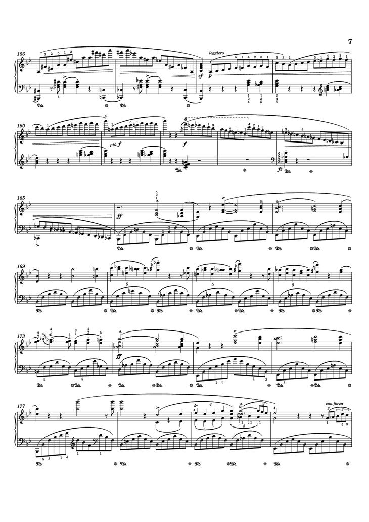 Page 7 of the piano sheet music PDF - Ballade I Piano by Frédéric Chopin