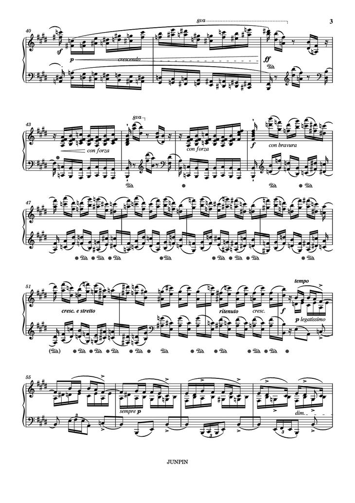 Page 3 of the piano sheet music PDF - Etude Op.10 No.3 in E Major by Chopin
