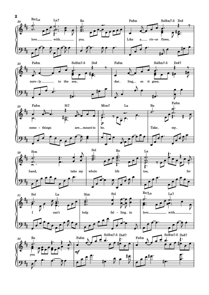 Page 2 of the piano sheet music PDF Piano - Can
