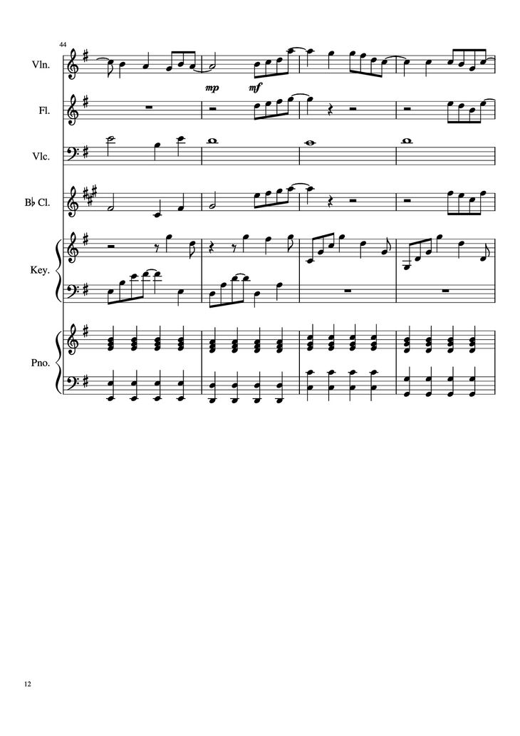 Page 12 of the piano sheet music PDF Piano - Payphone Piano by Undefined