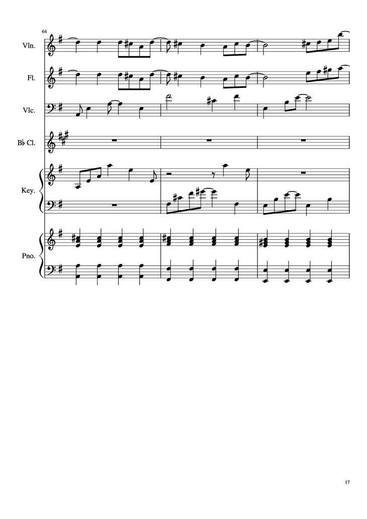 Page 17 of the piano sheet music PDF Piano - Payphone Piano by Undefined