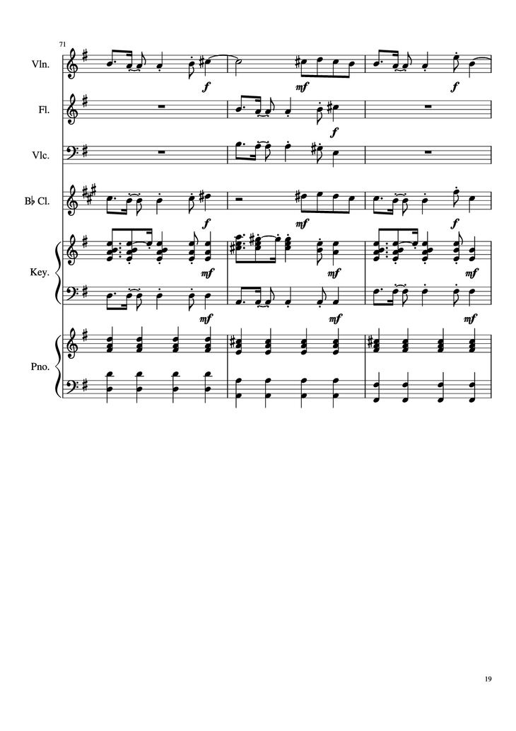 Page 19 of the piano sheet music PDF Piano - Payphone Piano by Undefined