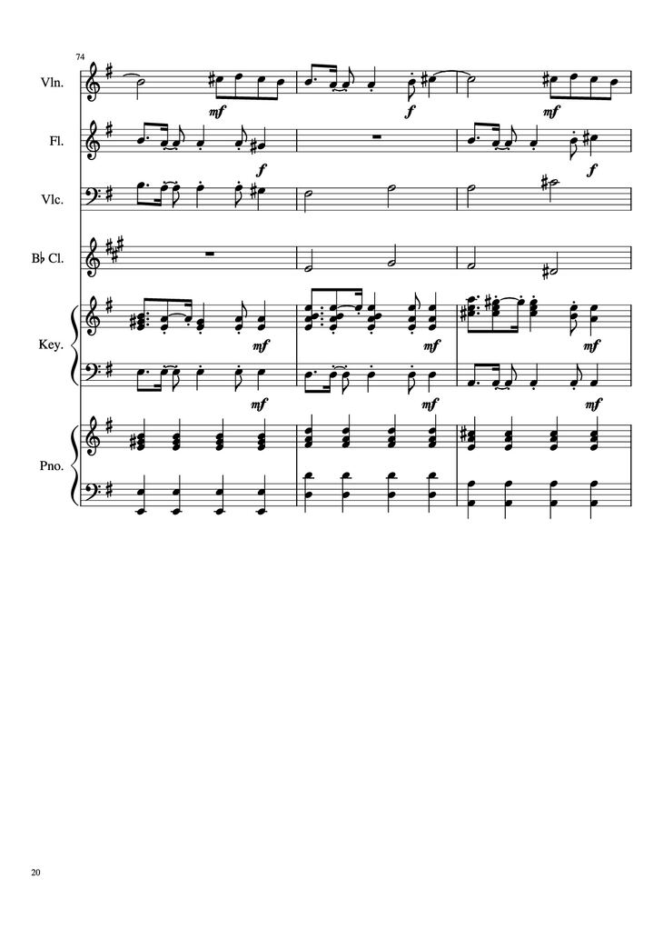 Page 20 of the piano sheet music PDF Piano - Payphone Piano by Undefined