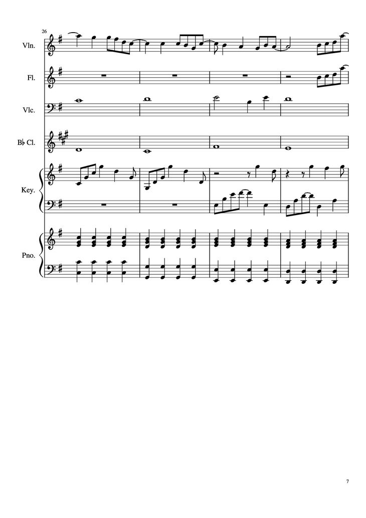 Page 7 of the piano sheet music PDF Piano - Payphone Piano by Undefined