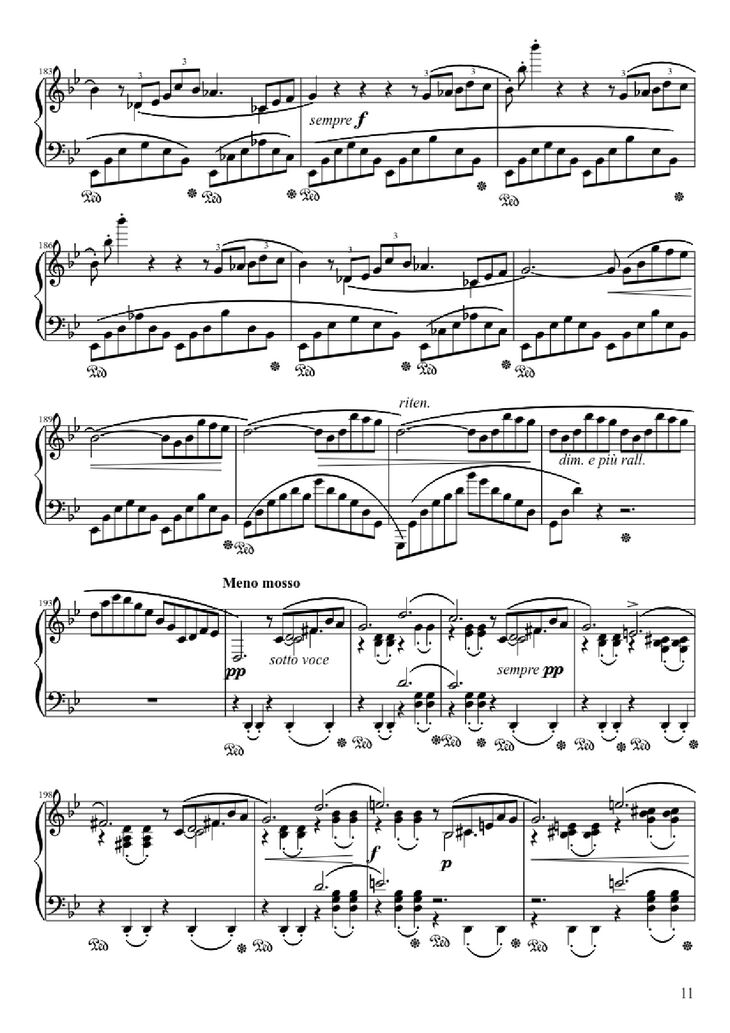 Page 11 of the piano sheet music PDF - Ballade No. 1 in G Minor Piano by Frédéric François Chopin