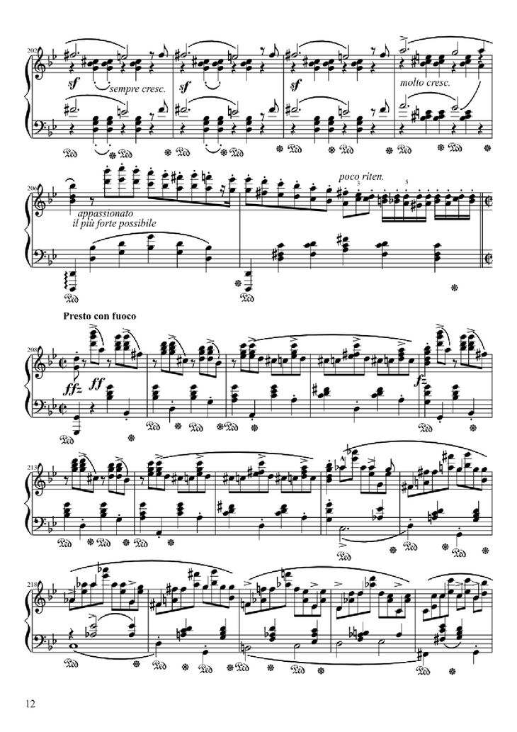 Page 12 of the piano sheet music PDF - Ballade No. 1 in G Minor Piano by Frédéric François Chopin