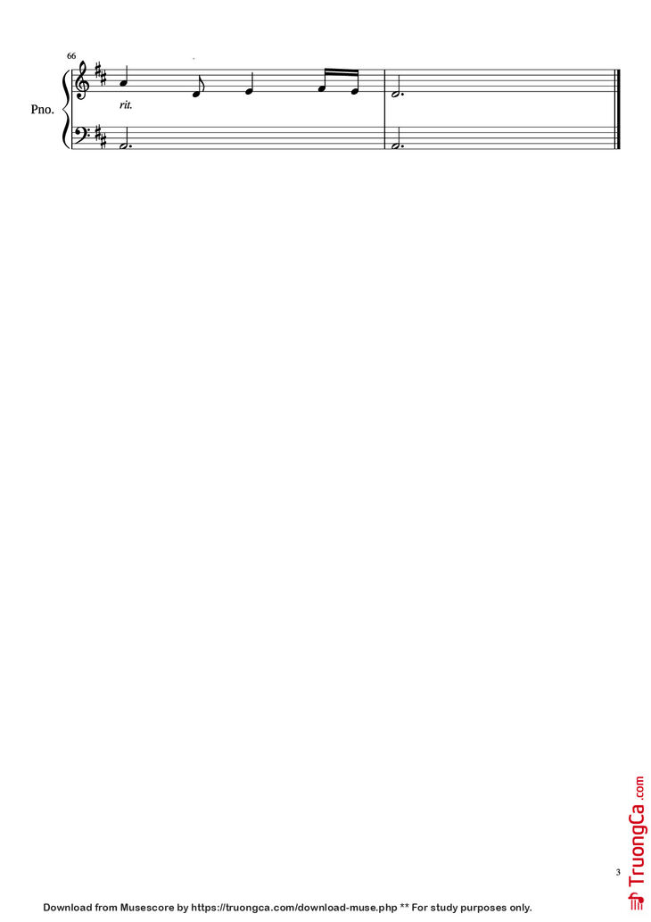 Page 3 of the piano sheet music PDF Piano - Fallen Down Piano by Toby Fox