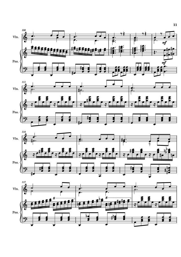 Page 11 of the piano sheet music PDF Piano - TUOI DA BUON - covered Piano by Bach N Tran