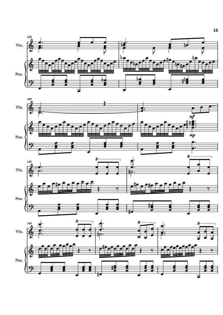 Page 15 of the piano sheet music PDF Piano - TUOI DA BUON - covered Piano by Bach N Tran