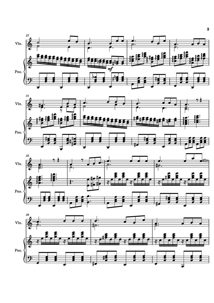 Page 3 of the piano sheet music PDF Piano - TUOI DA BUON - covered Piano by Bach N Tran