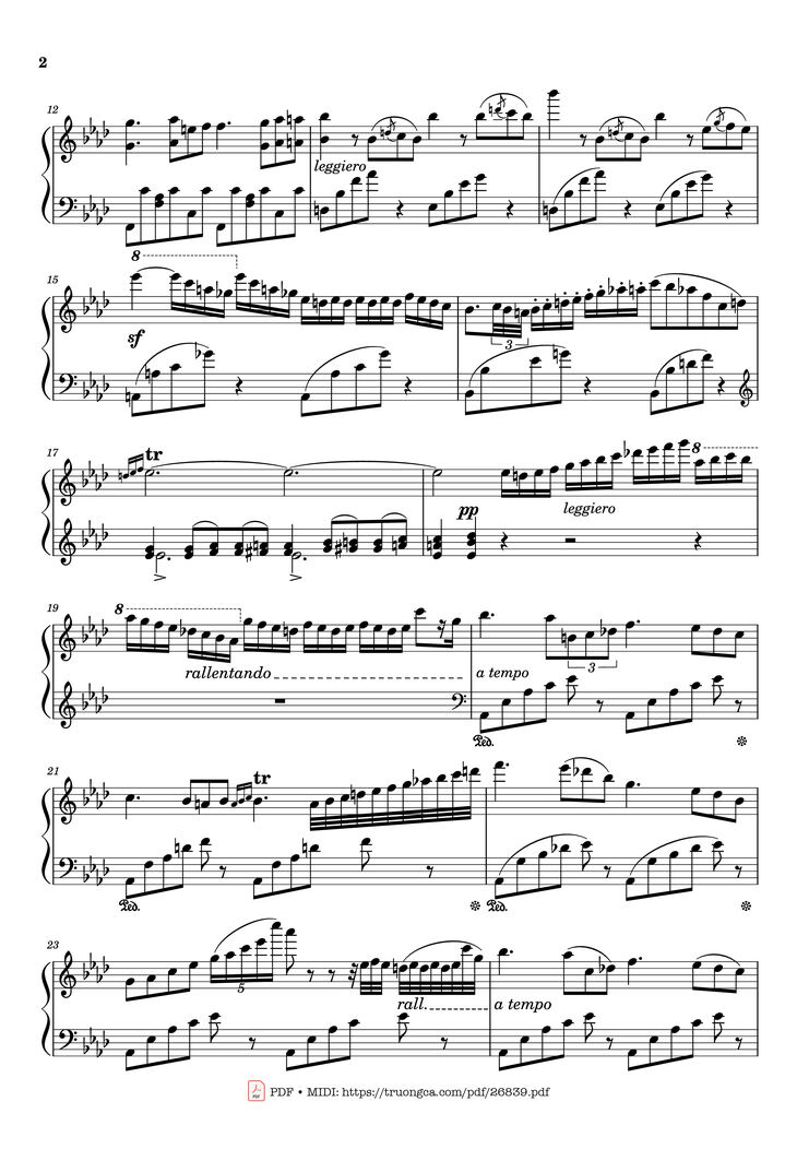 Page 2 of the piano sheet music PDF Piano - Étude en Douze Exercices Piano by Franz Liszt