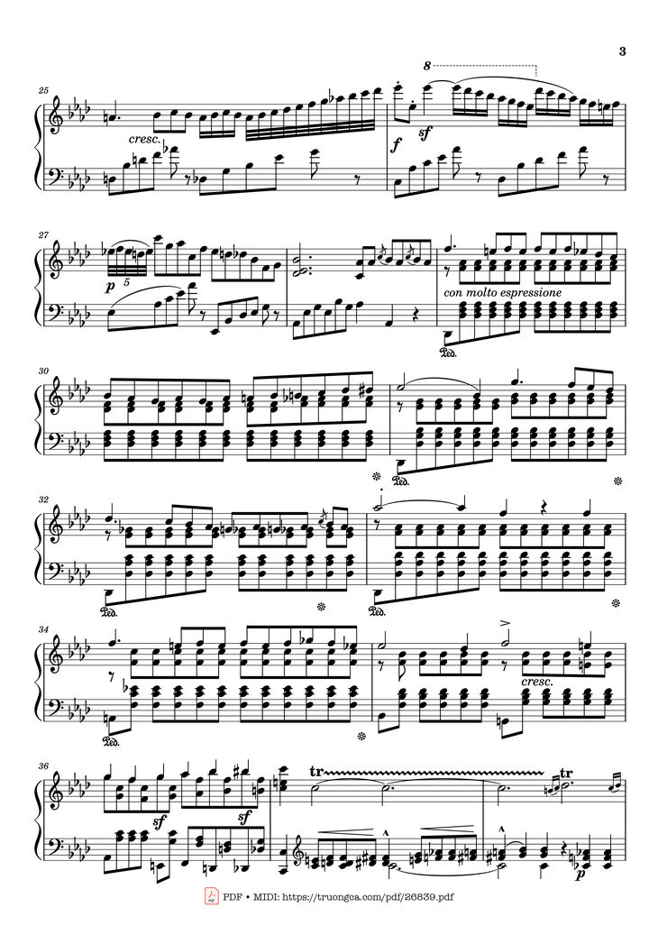 Page 3 of the piano sheet music PDF Piano - Étude en Douze Exercices Piano by Franz Liszt
