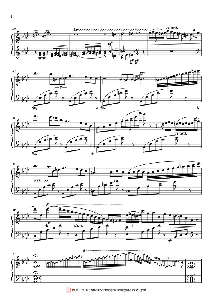 Page 4 of the piano sheet music PDF Piano - Étude en Douze Exercices Piano by Franz Liszt