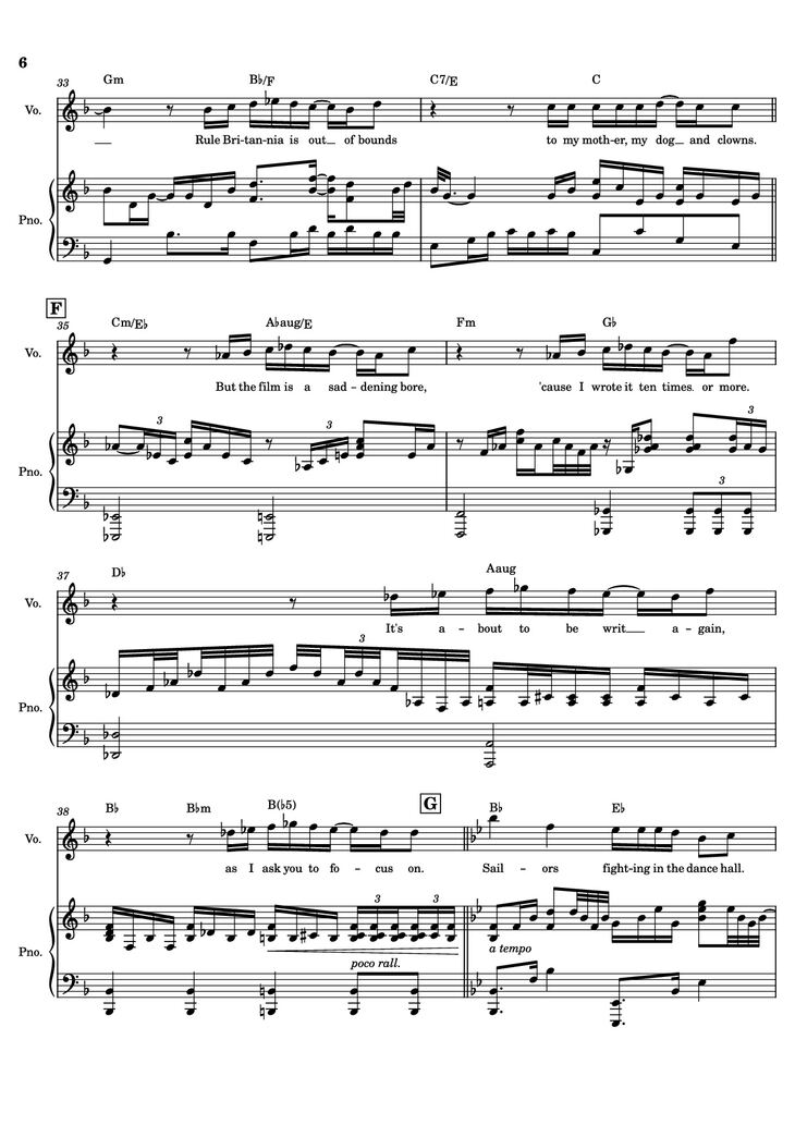 Page 6 of the piano sheet music PDF - Life On Mars? – David Bowie by Undefined