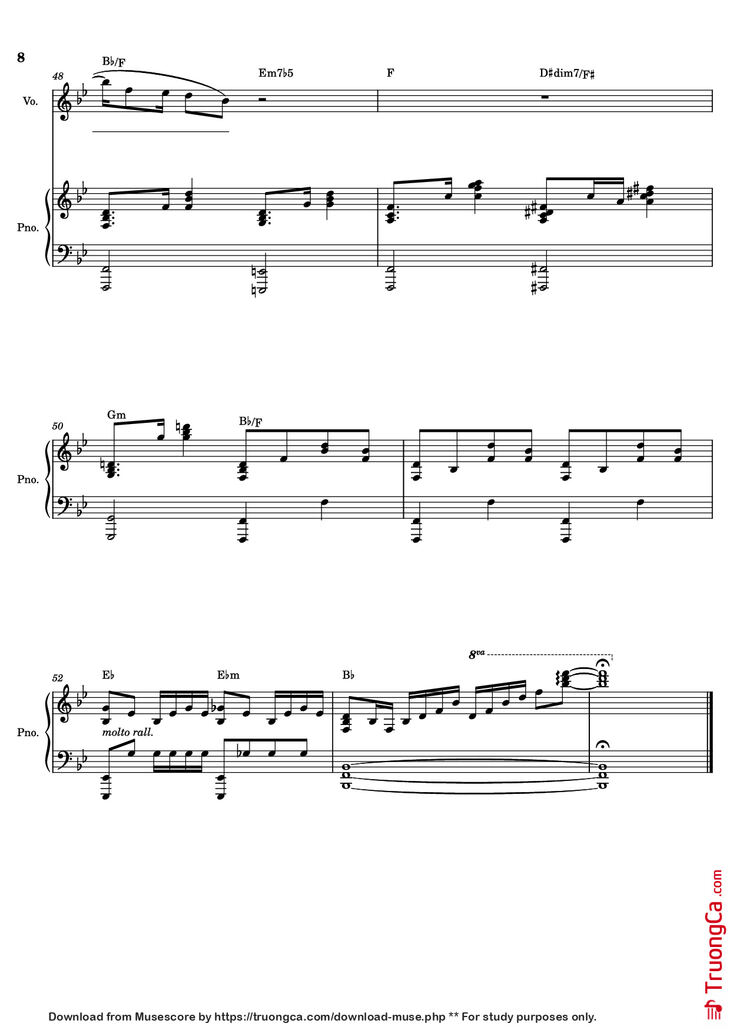 Page 8 of the piano sheet music PDF - Life On Mars? – David Bowie by Undefined