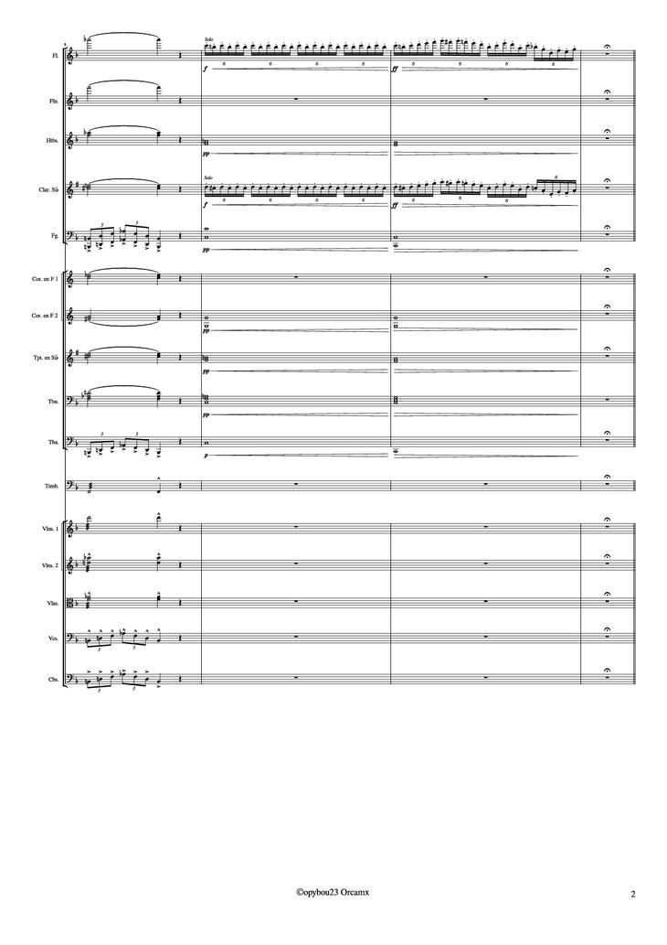 Page 2 of the piano sheet music PDF - Coro de Esclavos Hebreos by G. Verdi