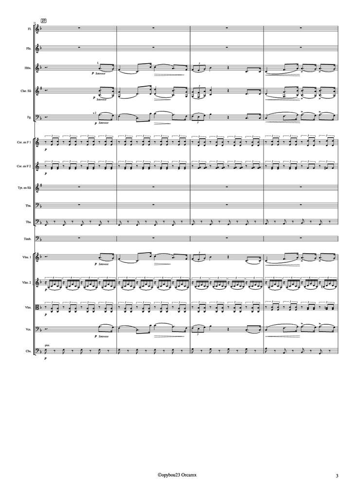 Page 3 of the piano sheet music PDF - Coro de Esclavos Hebreos by G. Verdi