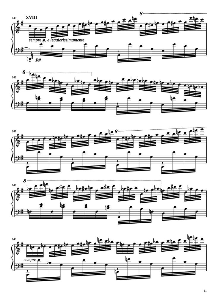 Page 11 of the piano sheet music PDF Piano - Étude in E Minor Piano by Charles-Valentin Alkan