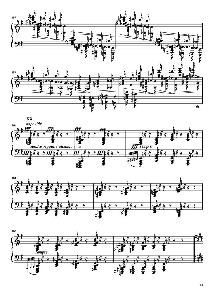 Page 13 of the piano sheet music PDF Piano - Étude in E Minor Piano by Charles-Valentin Alkan