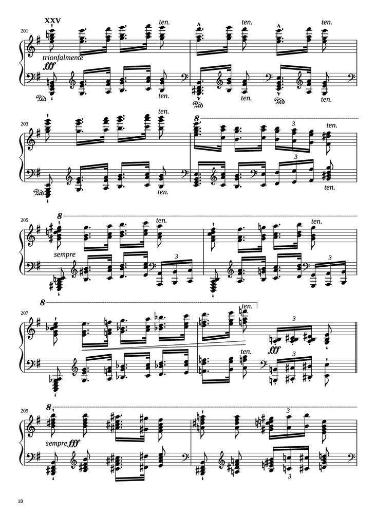 Page 18 of the piano sheet music PDF Piano - Étude in E Minor Piano by Charles-Valentin Alkan