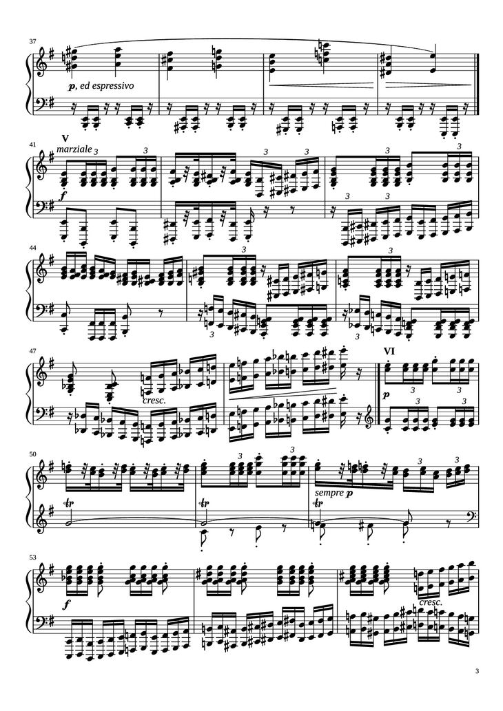 Page 3 of the piano sheet music PDF Piano - Étude in E Minor Piano by Charles-Valentin Alkan