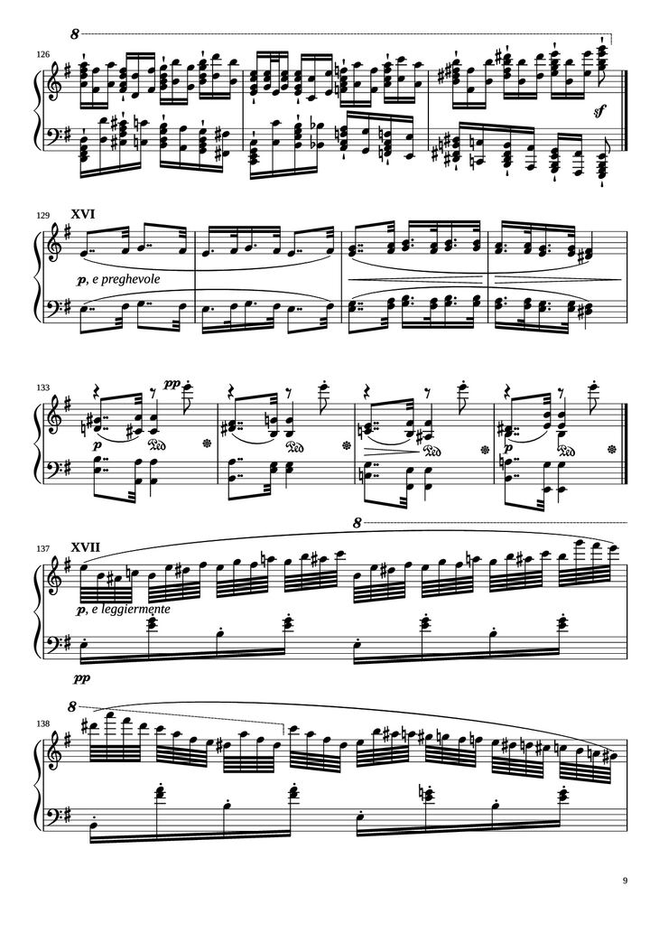 Page 9 of the piano sheet music PDF Piano - Étude in E Minor Piano by Charles-Valentin Alkan