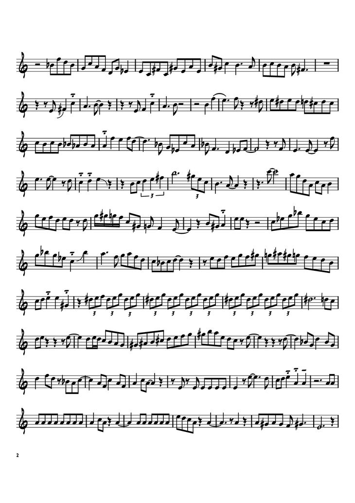 Page 2 of the piano sheet music PDF Piano - Blue Bossa Piano by Selections From Blue Bossa Arranged by Yasuhiro Fujii Saxophone School