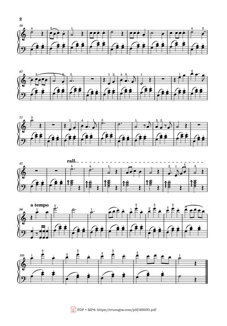 Page 2 of the piano sheet music PDF Piano - Love Story Piano by Indila