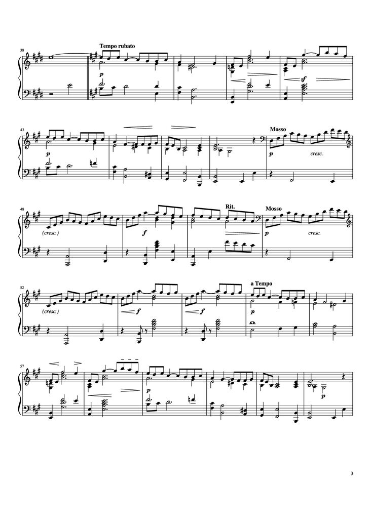 Page 3 of the piano sheet music PDF Piano - Première Arabesque Piano by Claude Debussy