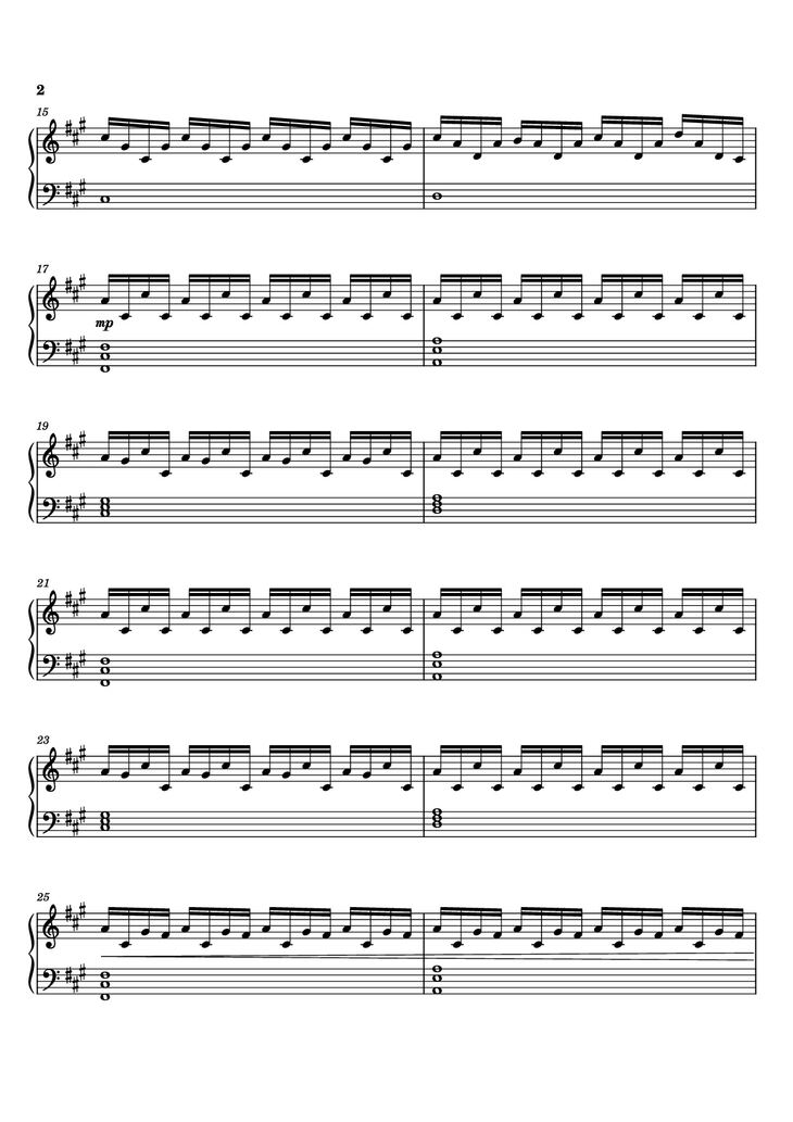 Page 2 of the piano sheet music PDF Piano - Experience Piano by Ludovico Enaudi