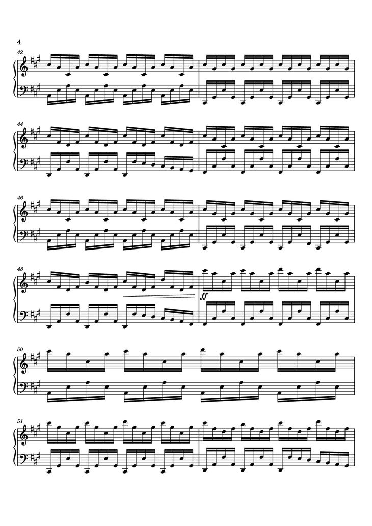 Page 4 of the piano sheet music PDF Piano - Experience Piano by Ludovico Enaudi